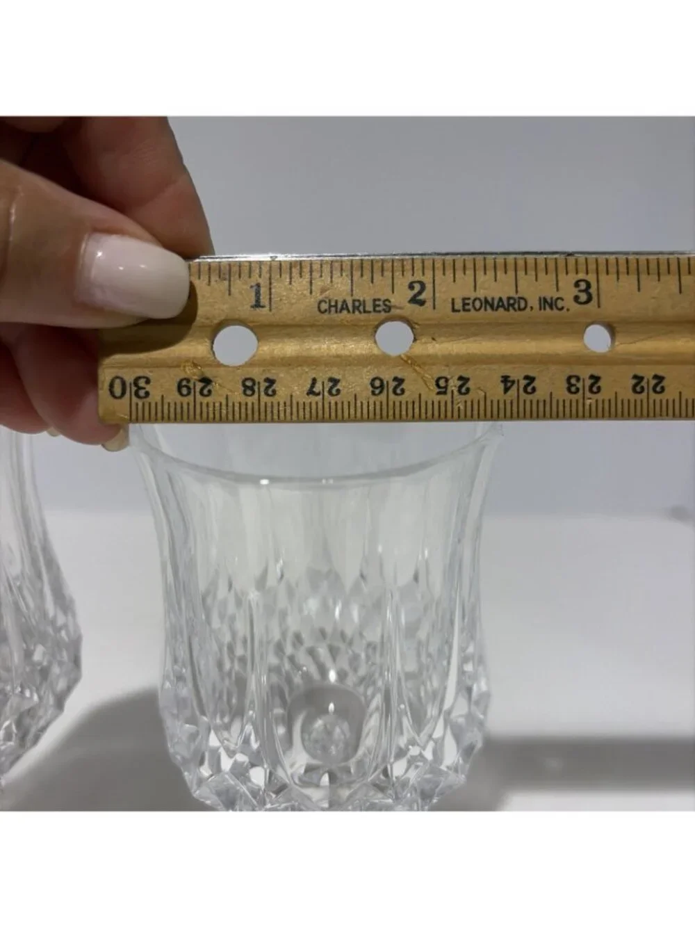 Vintage Cristal D'Arques Longchamp Wine Glasses Lead Crystal 6 Oz Set of 4